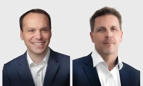 Driventic CEO Christoph Günter (solda) ve CFO Stefan Bude